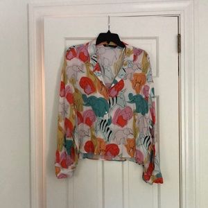 Zara multi colored blouse size XL